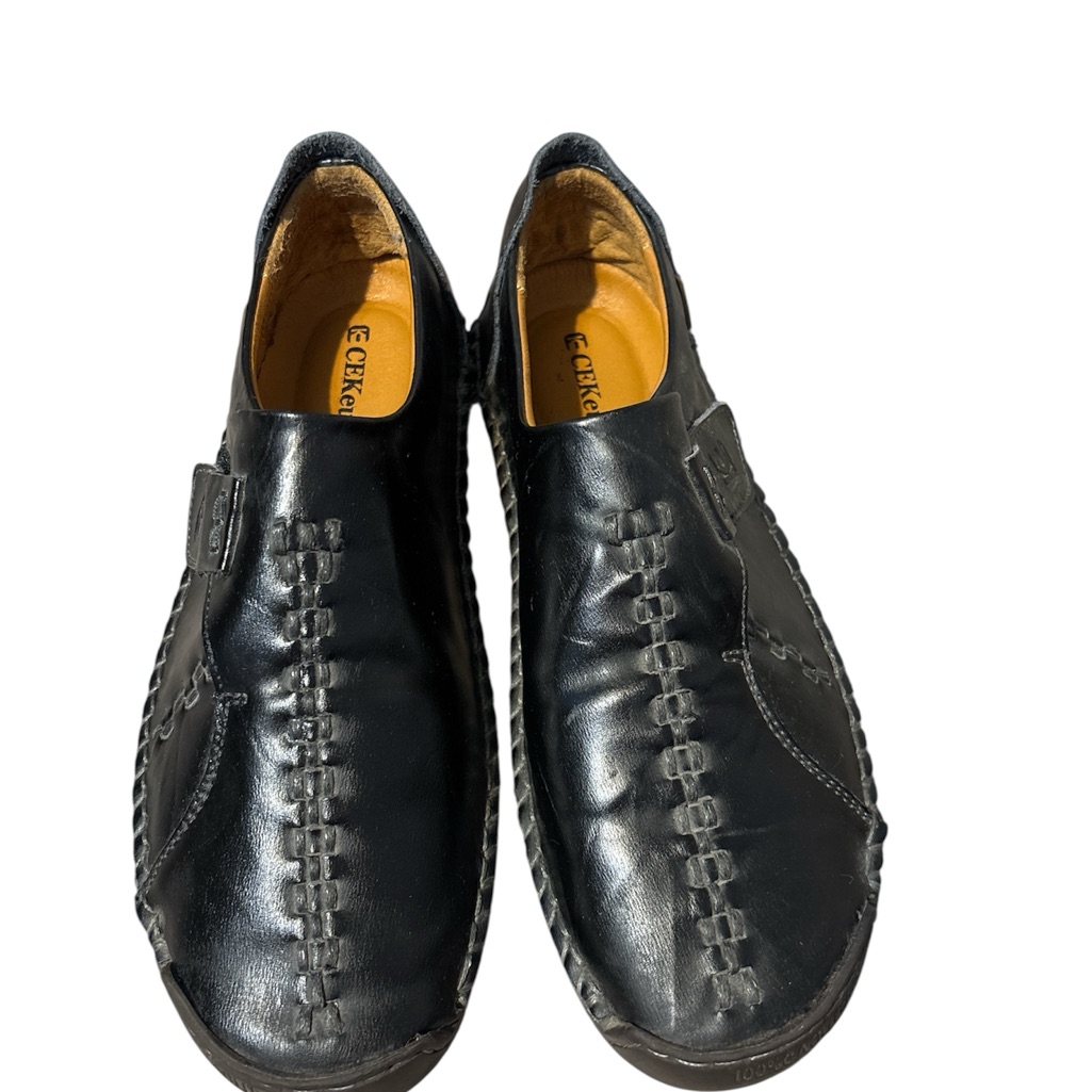 Ecko Unlimited Men's Black Leather Loafers